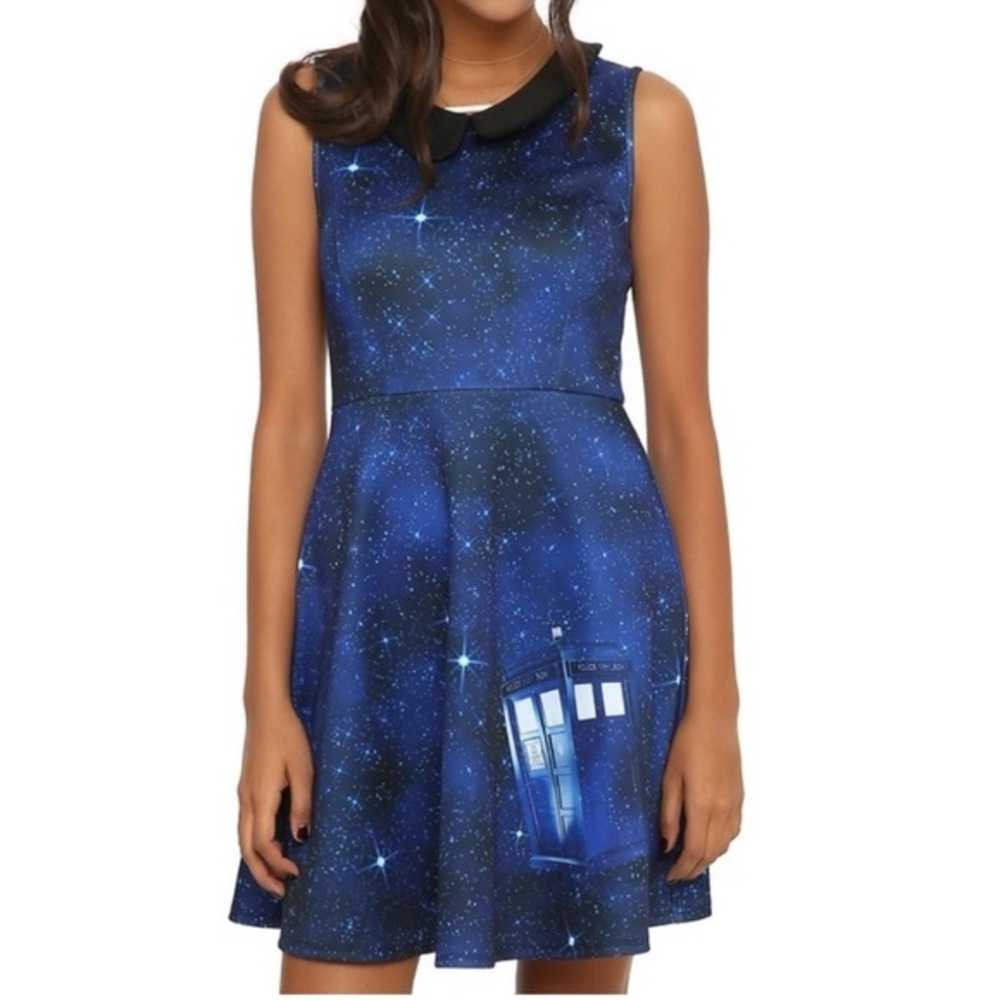 Doctor Who Blue‎ Tardis Dress Size SM